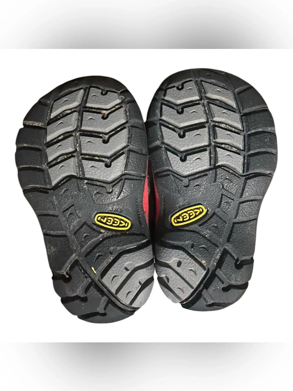 Keen Kids Gray and Red Closed-Toe Outdoor Sandal